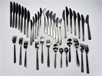 COLLECTION OF VINTAGE AIRLINE STAINLESS FLATWARE