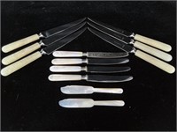 MOTHER OF PEARL HANDLED KNIVES