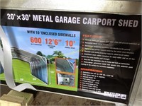 New Diggit 20’x30’ All metal garage carport shed