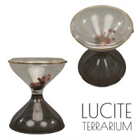 Mid Century Modern LUCITE Terrarium Table