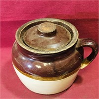 Pottery Bean Crock (Vintage)