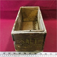 Wooden Salt Butter Cheese Crate (Antique)