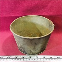 Small Galvanized Bucket (Antique) (4" x 6 1/2")