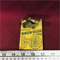 Gravity Window Holder & Lock (Vintage)