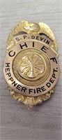 Heppner FIre Dept Chief Badge