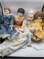 Vintage porcelain dolls handmade