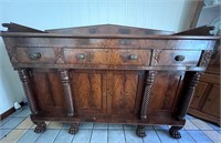 Huge! Antique 1840? mahogany sideboard