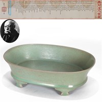 A CHINESE RU-WARE NARCISSUS BOWL