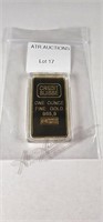 1Oz Fine Gold Credit Suisse bar Mint.