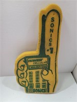Vintage Seattle Sonics Foam Game Finger