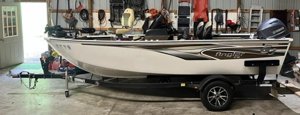 2021 G3 Angler V16 Boat, 29Hrs, (OFF SITE)