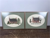 2 Needlepoint framed Pictures