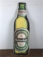 Heineken Beer Bottle Sign