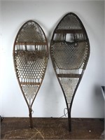 Pair of Wooden Snow Shoes