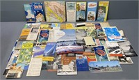 Vintage State Road Map & Post Card Lot