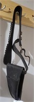 Tooled leather holster & belt