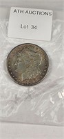 1897 Silver Morgan Dollar.