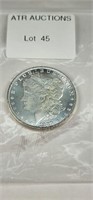 1889 Morgan Silver Dollar Uncirculated.