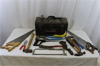12 pc Vintage Tool & Toolbox Lot