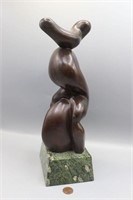 FXB Bronze Abstract Figure Sculpture