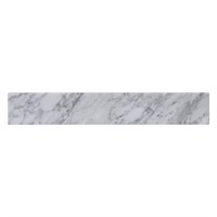 $53  21.25 in. W Bianco Carrara Marble Vanity Top