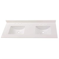 $719  73 in. W x 22 in. D Engineered Marble Double