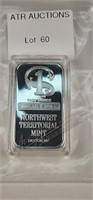 1 Oz Silver NW Territorial Mint