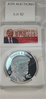 Donald Trump 45th Presidsent Silver Coin