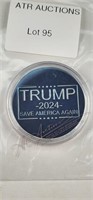 Donald Trump Blue Save America Coin