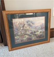 Framed Victorian House Print