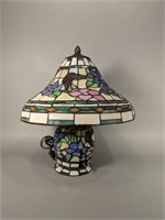 Three Way Stained Glass Table Lamp