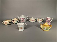 Collection of Small Tea Pots, Creamers and Sugar