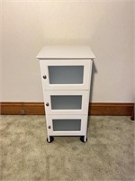 White Laminate 3 Door Storage Cabinet