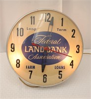 Federal Land Bank Association Ad Clock