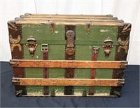 Early 20th Century Flat Top Steamer Trunk