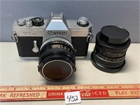 VINTAGE CANON TLB CAMERA WITH ADDITIONAL LENS