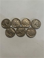 7 Scarce Date Buffalo Nickels