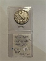1939-S 90% Silver Walking Liberty Half Dollar