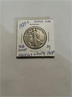 1927-S 90% Silver Walking Liberty Half Dollar