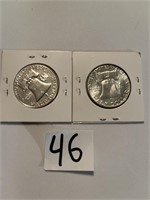 1960 & 1962 Liberty Half-Dollars