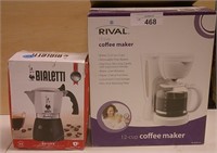 Bialetti Espresso & Rival 12 Cup Coffee Maker