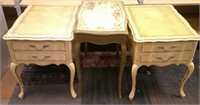 3x Vintage End Tables Night Stands