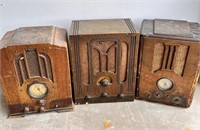 3 antique radios not tested kadette broadcast