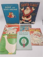 Vtg Collectible Christmas/ Santa Claus Book Bundle