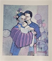 Sam Butcher Family Signed Lithograph