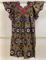 Geometric Shapes African Print Dress