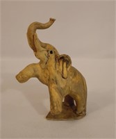 Hand Carved Solid Wooden African Elephant 2