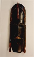 African Hand Carved Wooden Tribal Mask Kenya