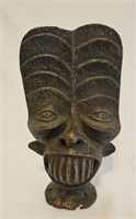 African Benin Bronze Head Sculpture