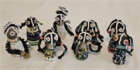 Small Beaded African Ndebele Dolls 4